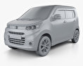 Suzuki Wagon R Stingray T 2014 3Dモデル clay render