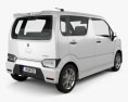 Suzuki Wagon R Stingray hybrid 2021 3D-Modell Rückansicht