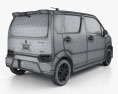 Suzuki Wagon R Stingray ibrido 2021 Modello 3D