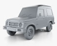 Suzuki Gypsy 2020 3d model clay render