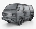 Suzuki Omni Cargo Van 2020 3D-Modell wire render