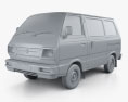 Suzuki Omni Cargo Van 2020 3D-Modell clay render