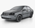 Suzuki Forenza sedan 2009 3D-Modell wire render