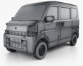 Suzuki Every with HQ interior 2020 3d model wire render