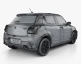 Suzuki Swift Sport с детальным интерьером 2020 3D модель