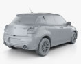 Suzuki Swift Sport 인테리어 가 있는 2020 3D 모델 