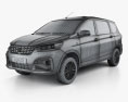 Suzuki Ertiga GX 2021 3d model wire render
