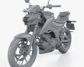 Suzuki GSX-S125 2018 3Dモデル clay render