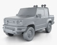 Suzuki Jimny Sierra Pickup 2024 3D 모델  clay render
