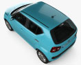 Suzuki Ignis з детальним інтер'єром 2019 3D модель top view