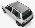 Suzuki Maruti 800 HQインテリアと 2000 3Dモデル top view