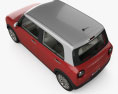 Suzuki Alto Lapin з детальним інтер'єром 2018 3D модель top view