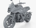 Suzuki Katana 1000 2019 3d model clay render
