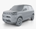 Suzuki Maruti S-Presso 2022 3d model clay render