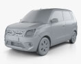 Suzuki Maruti Wagon R 2022 3d model clay render