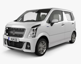 Suzuki Wagon R Stingray hybrid with HQ interior 2021 3D model
