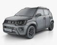 Suzuki Ignis 2022 3D-Modell wire render