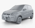 Suzuki Maruti Alto 800 2023 3D-Modell clay render