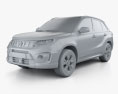 Suzuki Vitara гібрид AllGrip 2022 3D модель clay render