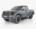 Suzuki Equator Extended Cab 2012 3Dモデル wire render
