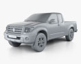 Suzuki Equator Extended Cab 2012 3D-Modell clay render