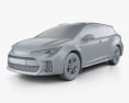 Suzuki Swace 2022 3Dモデル clay render