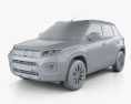Suzuki Maruti Vitara Brezza 2024 3d model clay render