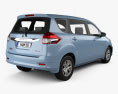 Suzuki Ertiga 2020 3D模型 后视图