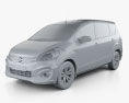 Suzuki Ertiga 2020 3D-Modell clay render