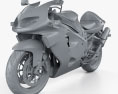 Suzuki TL 1000 2003 Modelo 3D clay render