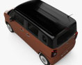 Suzuki Wagon R Smile ibrido 2024 Modello 3D vista dall'alto