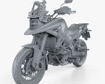 Suzuki V-Strom 1050 2021 Modello 3D clay render