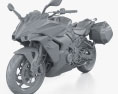 Suzuki GSX-S 1000GT 2024 Modello 3D clay render