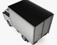 Suzuki Carry Kofferfahrzeug 2022 3D-Modell Draufsicht