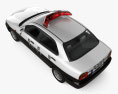 Suzuki Cultus Polizei sedan 2003 3D-Modell Draufsicht