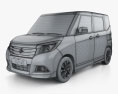 Suzuki Solio G 2019 3Dモデル wire render