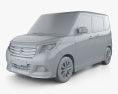 Suzuki Solio G 2019 3D 모델  clay render