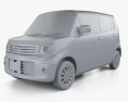 Suzuki MR Wagon Wit TS 2017 3D-Modell clay render