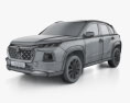 Suzuki Grand Vitara AllGrip гибрид 2024 3D модель wire render
