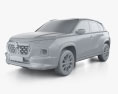 Suzuki Grand Vitara AllGrip hybrid 2024 3D-Modell clay render