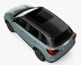 Suzuki Vitara Hybrid AllGrip con interni 2023 Modello 3D vista dall'alto
