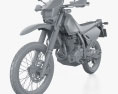 Suzuki DR650S 2024 3D模型 clay render