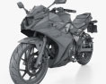 Suzuki GSX250R 2024 3D модель wire render