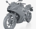 Suzuki GSX250R 2024 Modelo 3D clay render