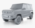 Suzuki Maruti Jimny 5ドア 2022 3Dモデル clay render