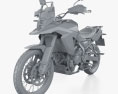 Suzuki V-Strom 800DE 2024 3D模型 clay render