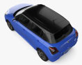 Suzuki Swift Hybrid 2023 3D模型 顶视图
