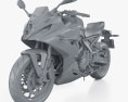 Suzuki GSX-8R 2024 3D-Modell clay render