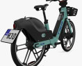 TIER Electric Bike 2024 3D-Modell Rückansicht