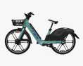 TIER Electric Bike 2024 3D-Modell Seitenansicht